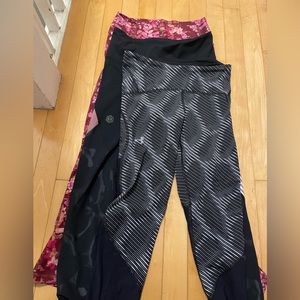 Lot of 3 high quality workout capris leggings